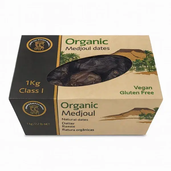 Organic Medjoul Natural Dates Vegan Gluten Free 1kg