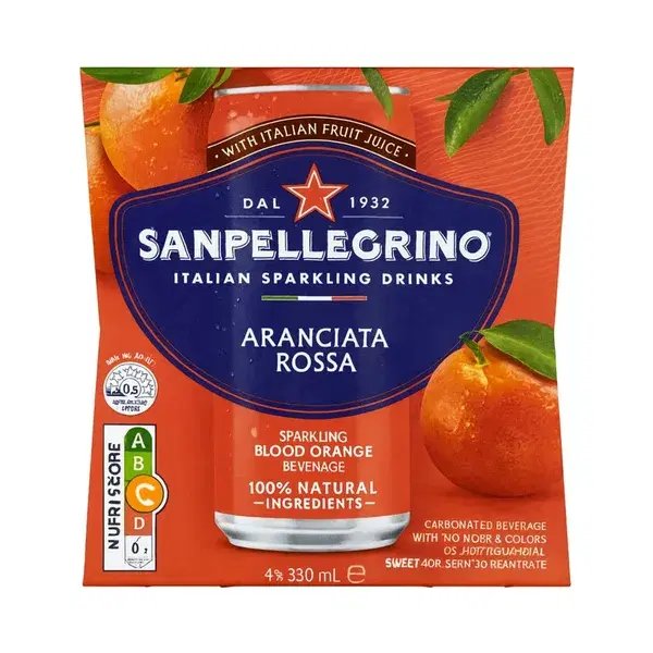 San Pellegrino Aranciata Rossa 4 x330ml