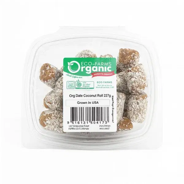 Eco-Farms Organic Date Coconut Roll 227g