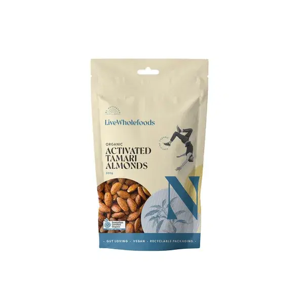 LiveWholeFoods Activated Tamari Almonds 300g