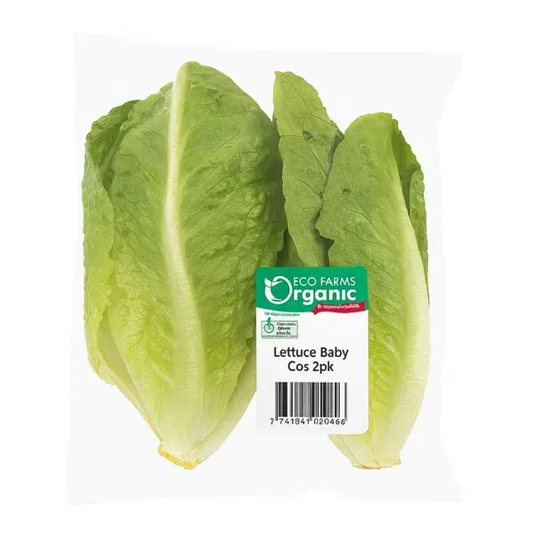 Eco-Farms Organic Lettuce Baby Cos 2pk