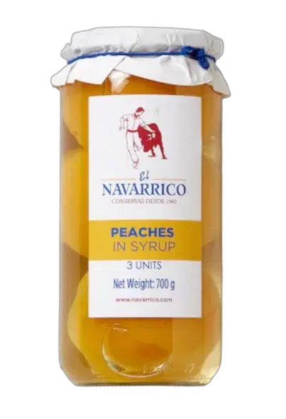 El Navarrico Peaches In Syrup 700g