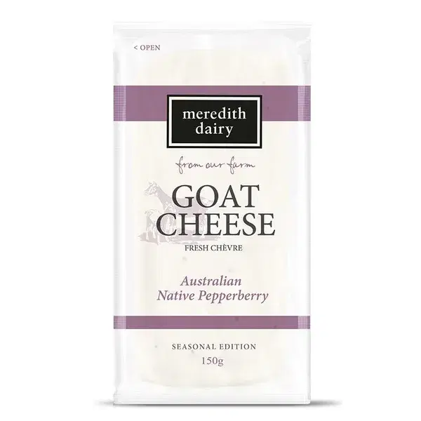 Meredith Dairy Goat Cheese Fresh Chèvre Australian Native Pepperberry 150g