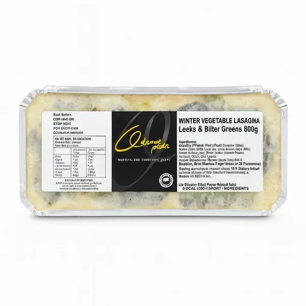 Odamo’s Pasta Winter Vegetable Lasagna Leeks & Bitter Greens 800g