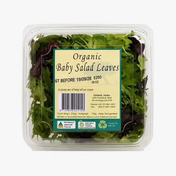Organic Baby Salad Leaves 120g