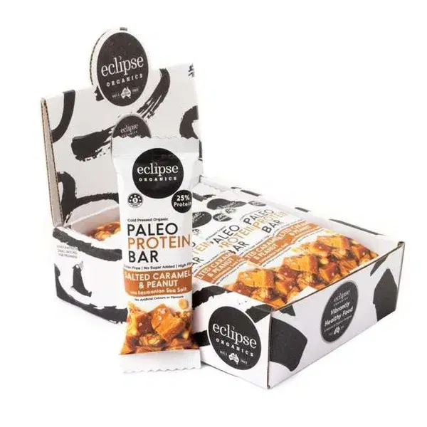 Eclipse Organic Paleo Protein Bar Salted Caramel and Peanut