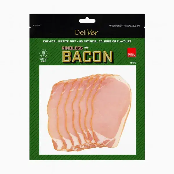 Nitrite Free Rindless Bacon 150g