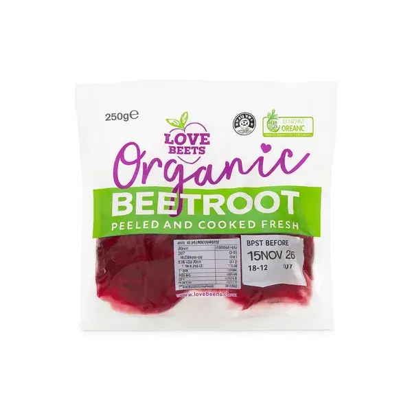 Organic Beetroot Peeled And Cooked Fresh
