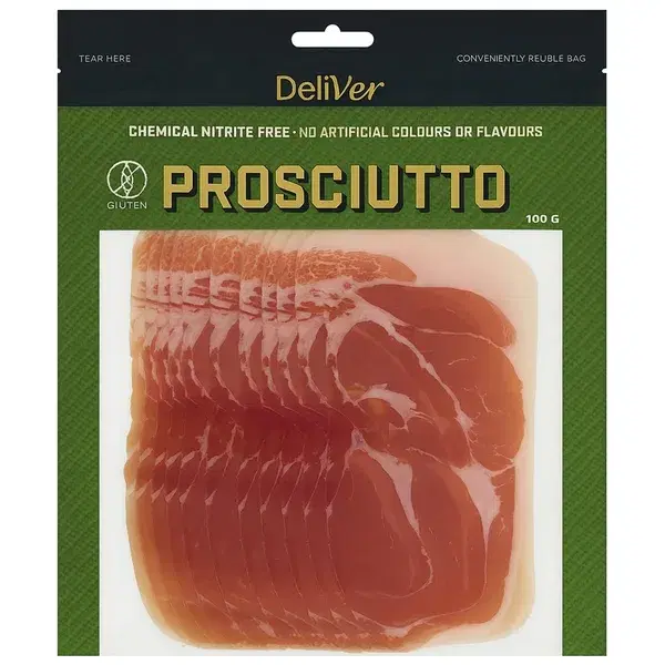 Deliver Nitrite Free Prosciutto 100g