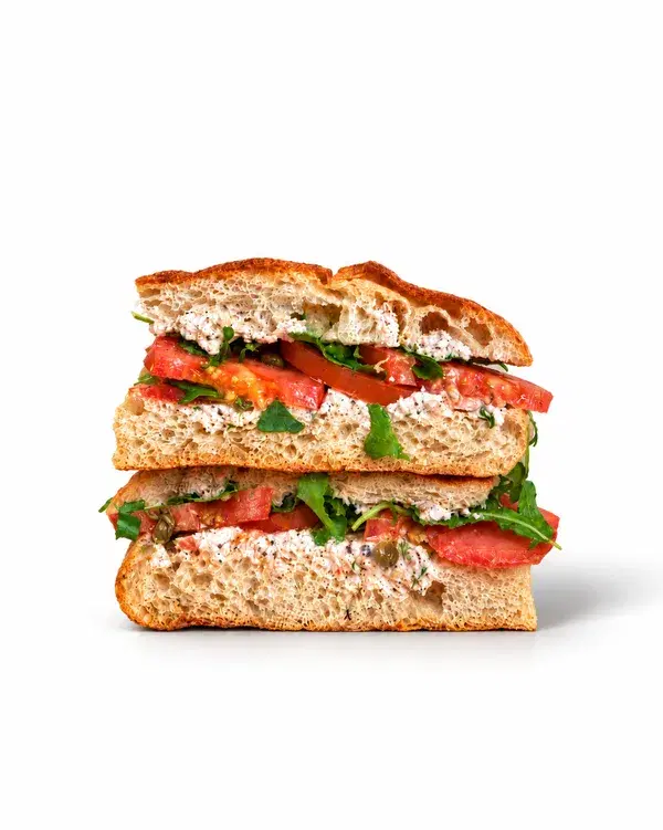 The Riviera Panino - Tuna, Heirloom Tomato & Kalamata Olives