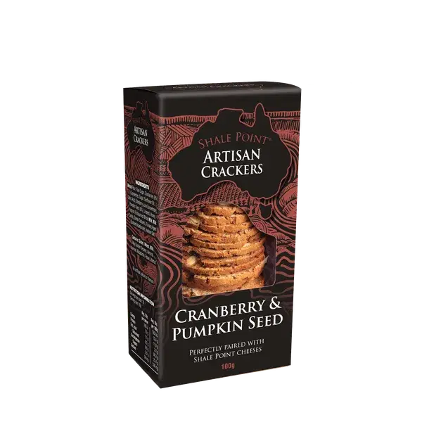 Shale Point Artisan Crackers Cranberry & Pumpkin Seed 100g