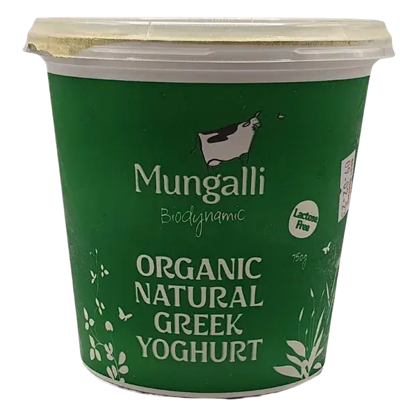 Mungali Yoghurt Greek Natural 375g