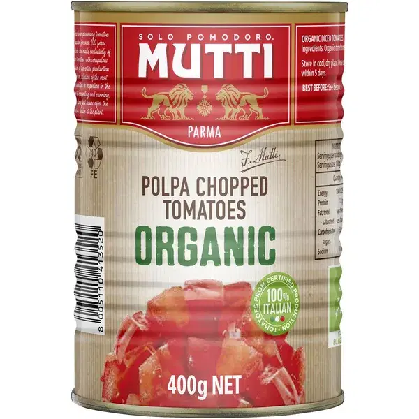 Mutti Organic Polpa Chopped Tomatoes