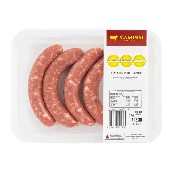 Campisi Thin Mild Pork Sausage