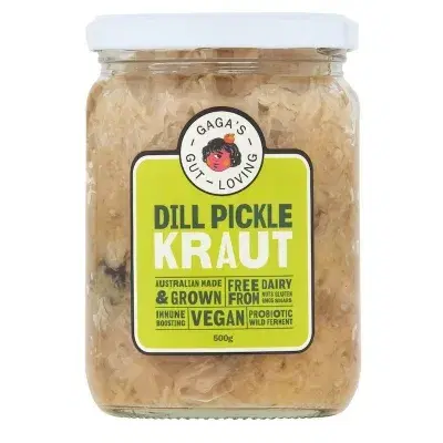 Gaga's Dill Pickle Kraut