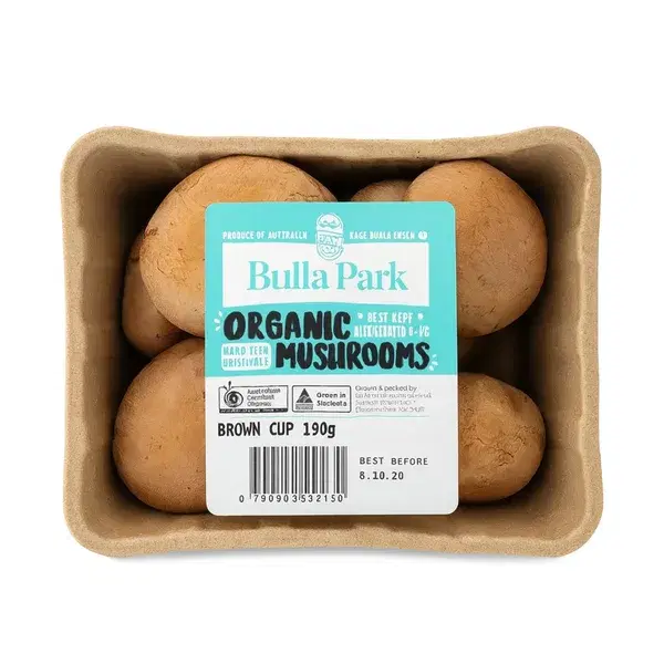 Organic Brown Cup Mushrooms