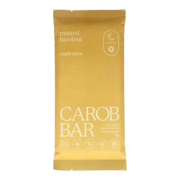 Maple Moon Roasted Hazelnut Carob Bar 90g