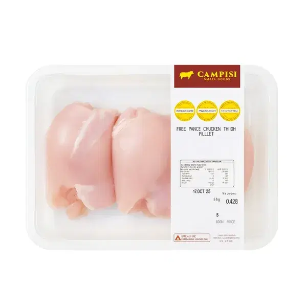 Campisi Free Range Chicken Thigh Fillets