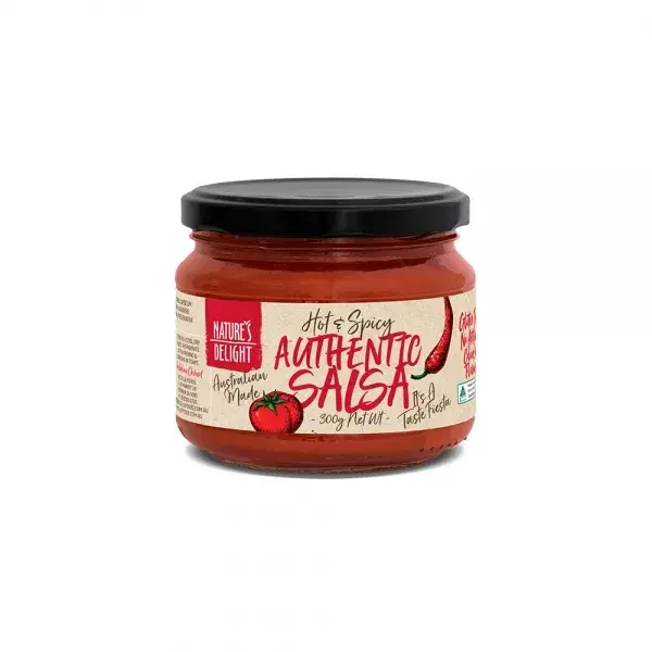 Nature’s Delight Authentic Hot & Spicy Salsa 300g