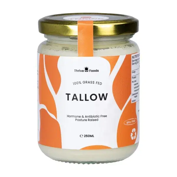 Thrive Foods 100% Grass Fed Tallow 250ml