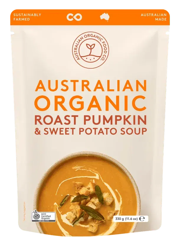 Australian Organic Roast Pumpkin & Sweet Potato Soup