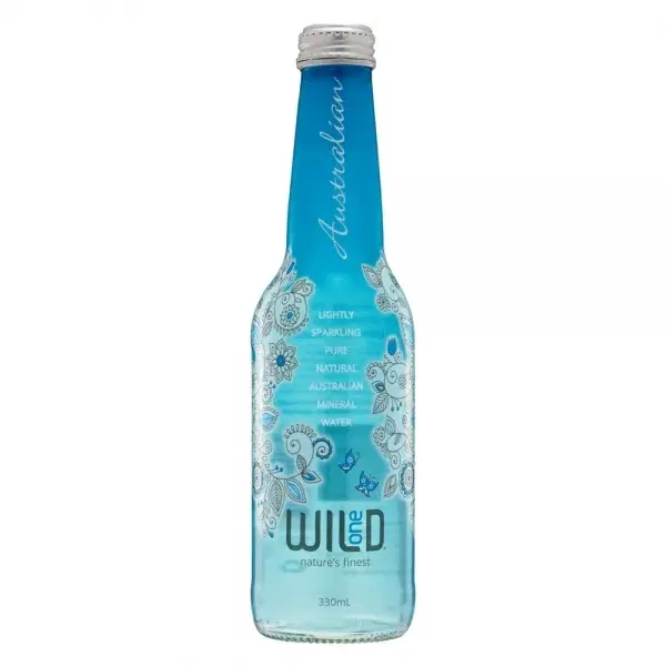 Wild One Nature’s Finest Lightly Sparkling Pure Natural Australian Mineral Water 330ml