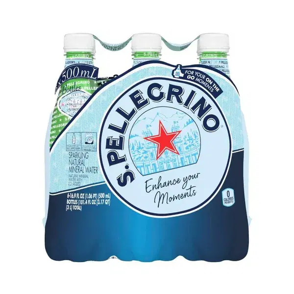 S. Pellegrino Sparkling Natural Water 6x500ml