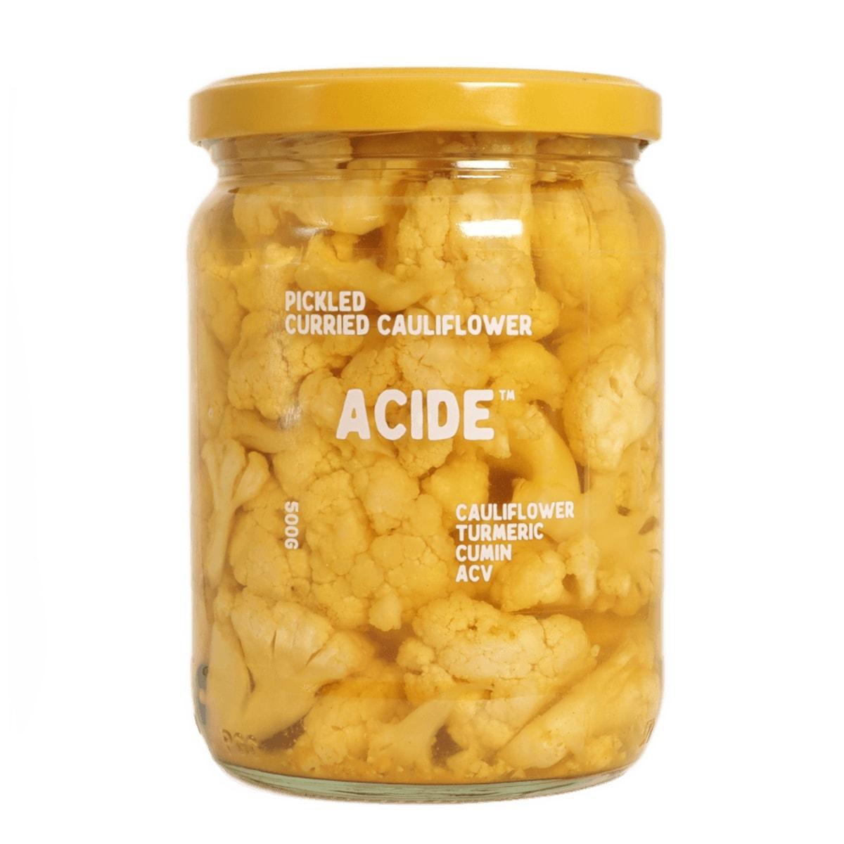 Acide Pickled Curried Cauliflower