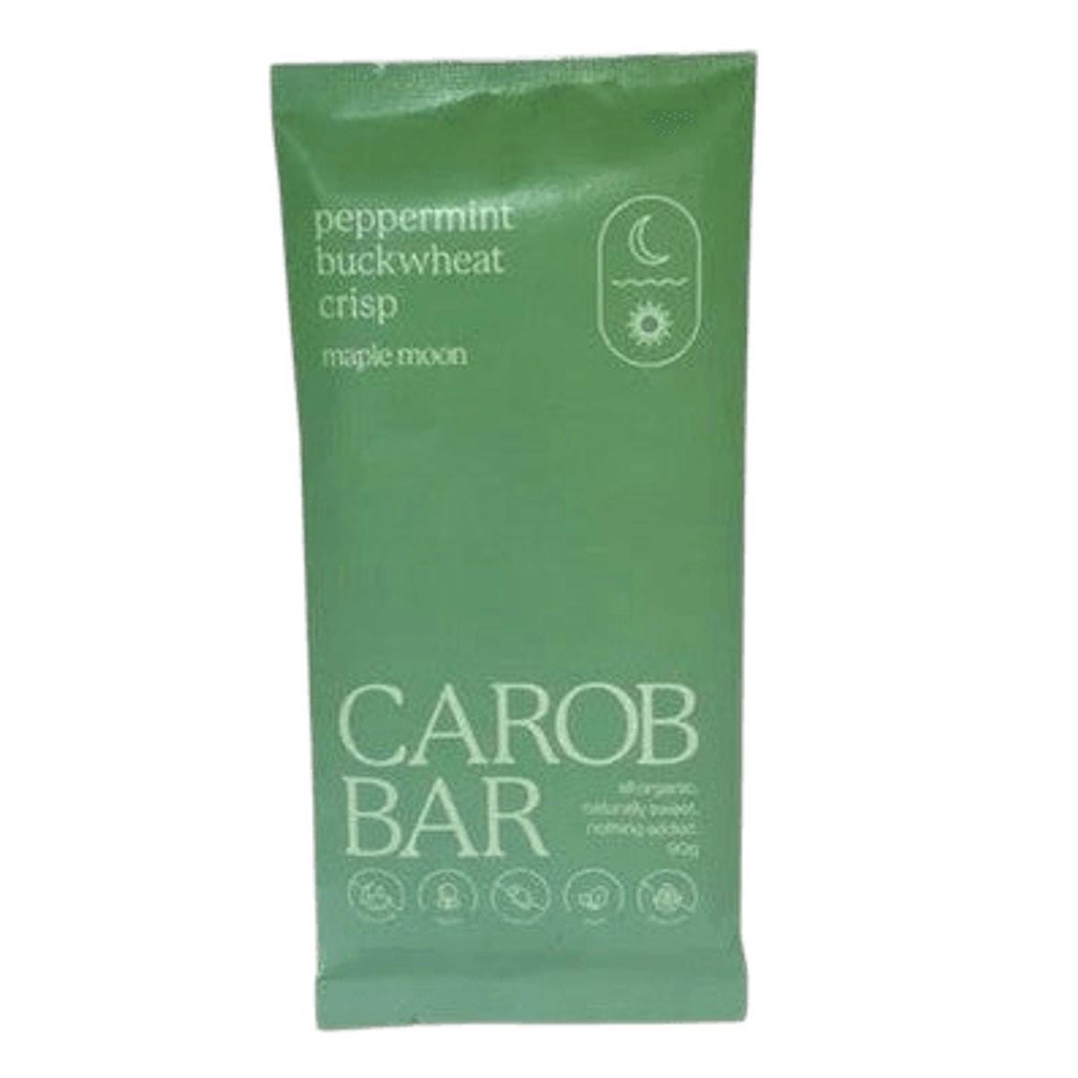 Maple Moon Organic Peppermint Buckwheat Crisp Carob Bar 90g