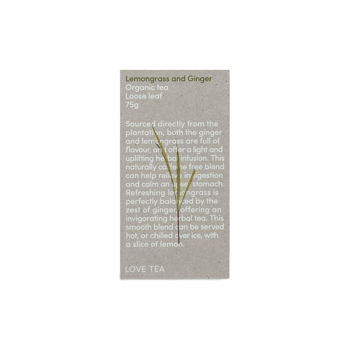 Love Tea Organic Lemongrass & Ginger Loose Leaf Tea