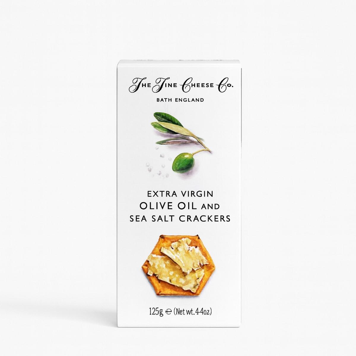 The Fine Cheese Co Extra Virgin Olive Oil & Sea Salt Crackers 125g