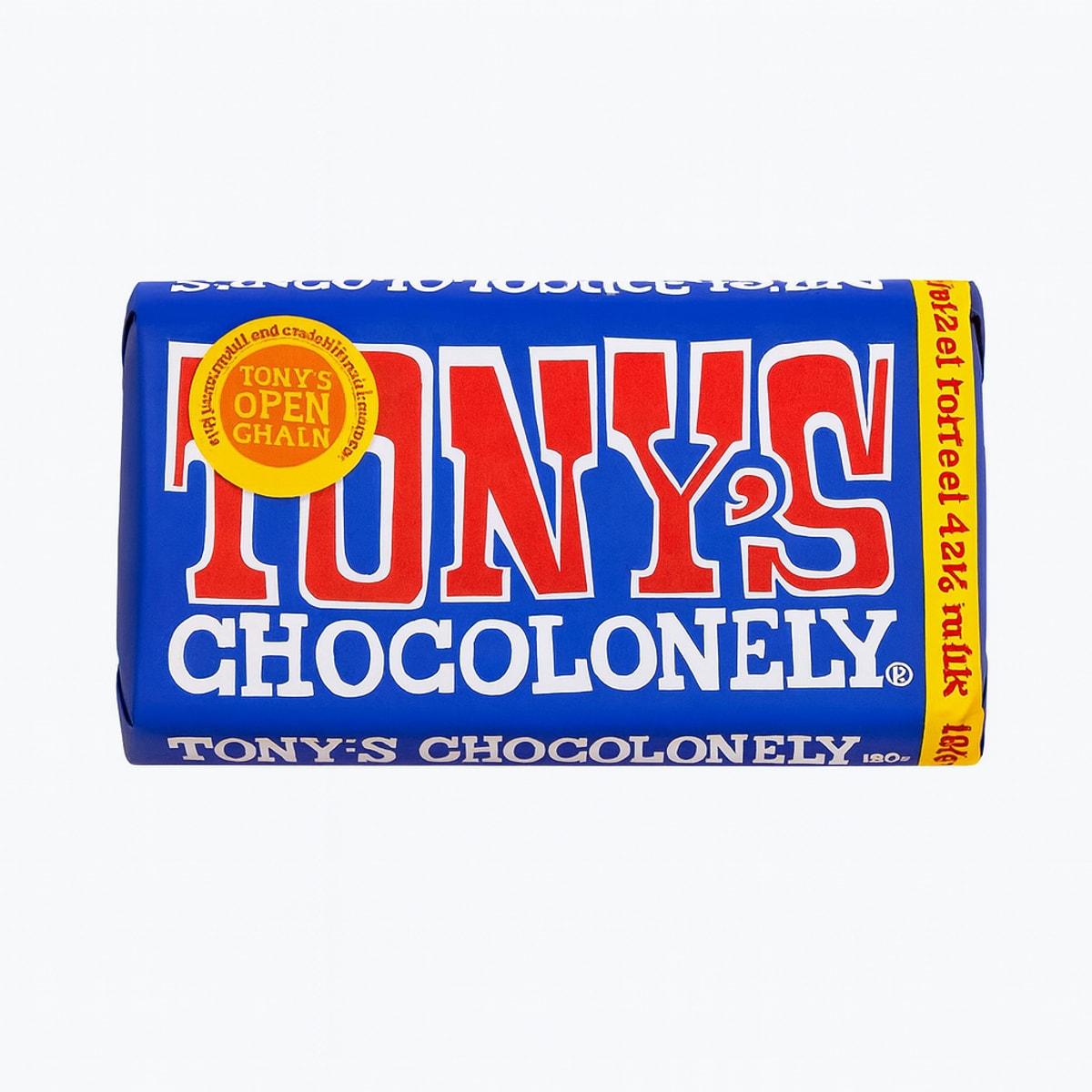 Tony's Chocolonely Dark Milk Pretzel Toffee 42% Chocolate Bar 180g