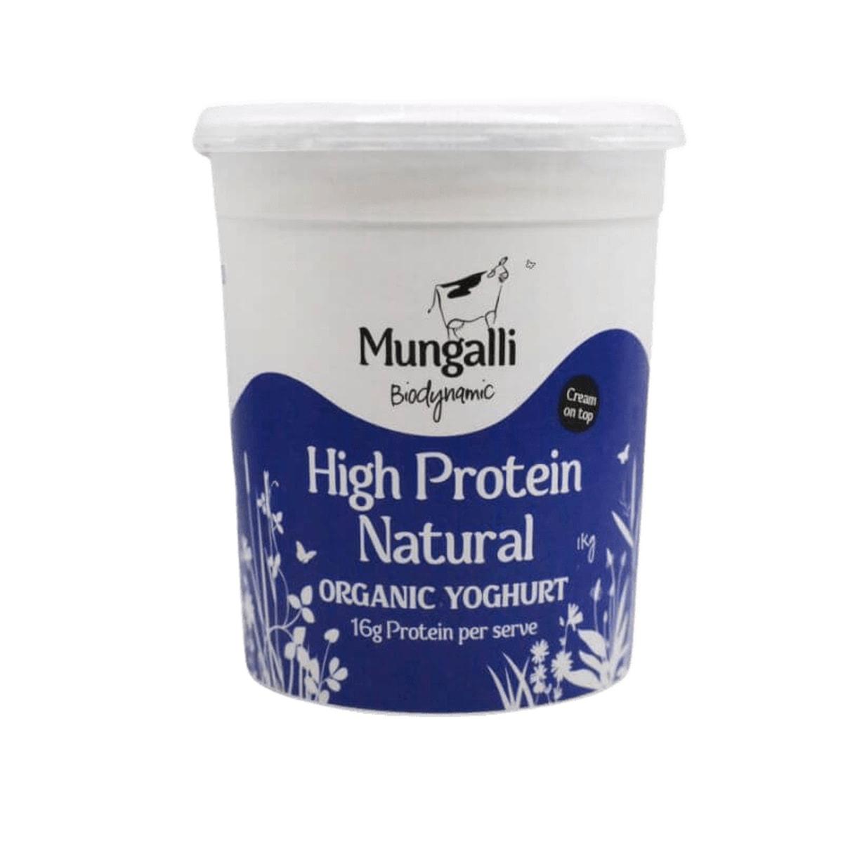 Mungalli Creek Dairy Biodynamic High Protein Natural Yoghurt 1kg