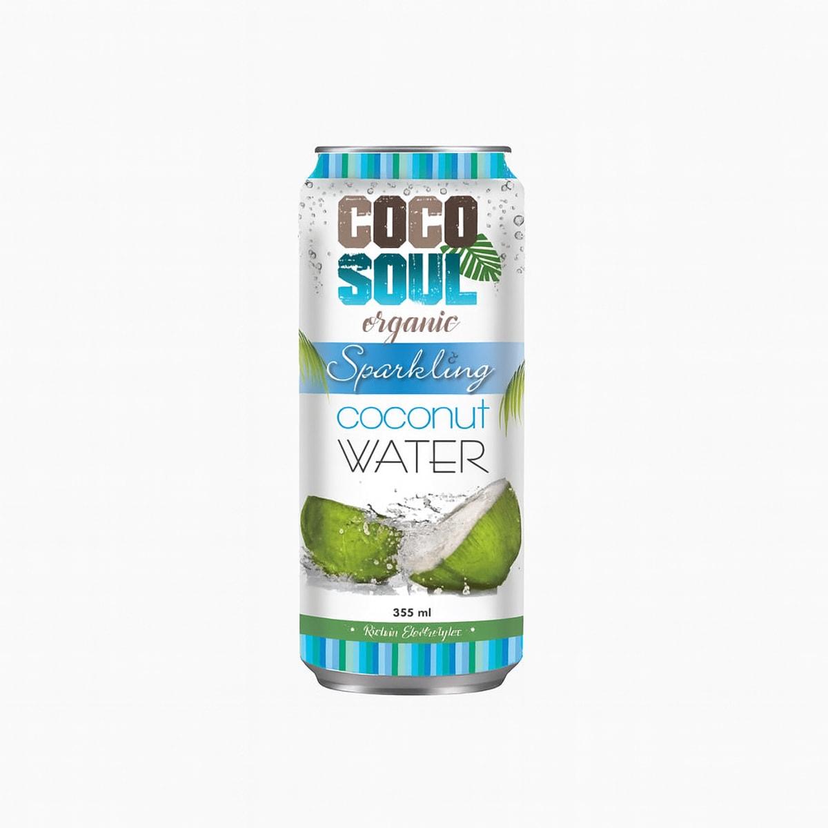 Coco Soul Organic Sparkling Coconut Water 355ml