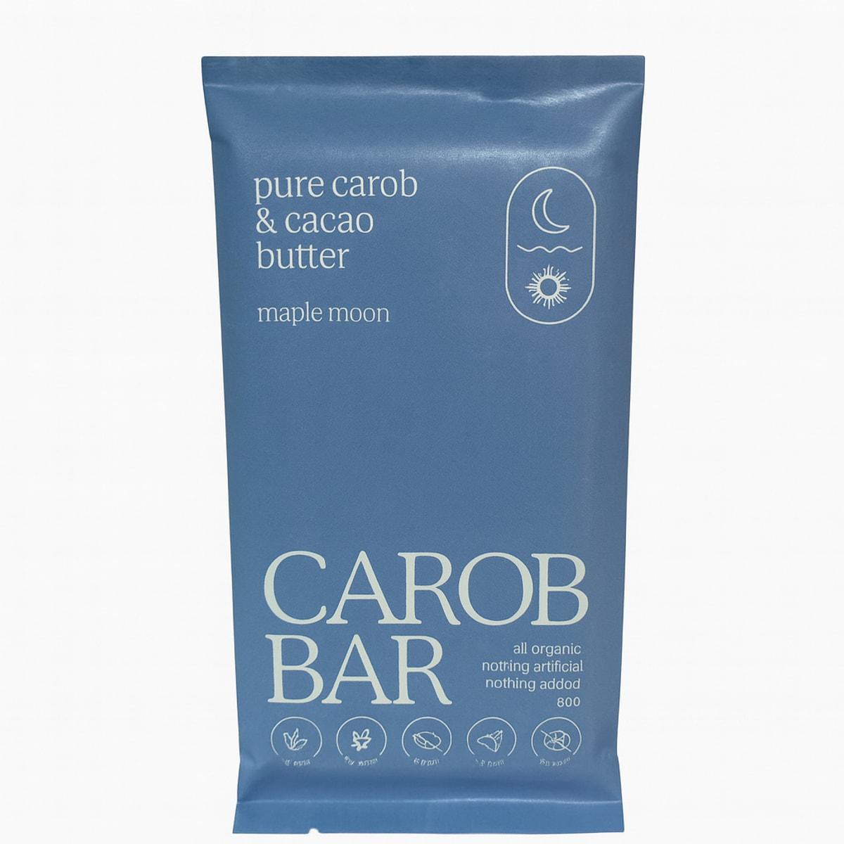 Maple Moon Organic Pure Carob & Cacao Butter Bar 90g