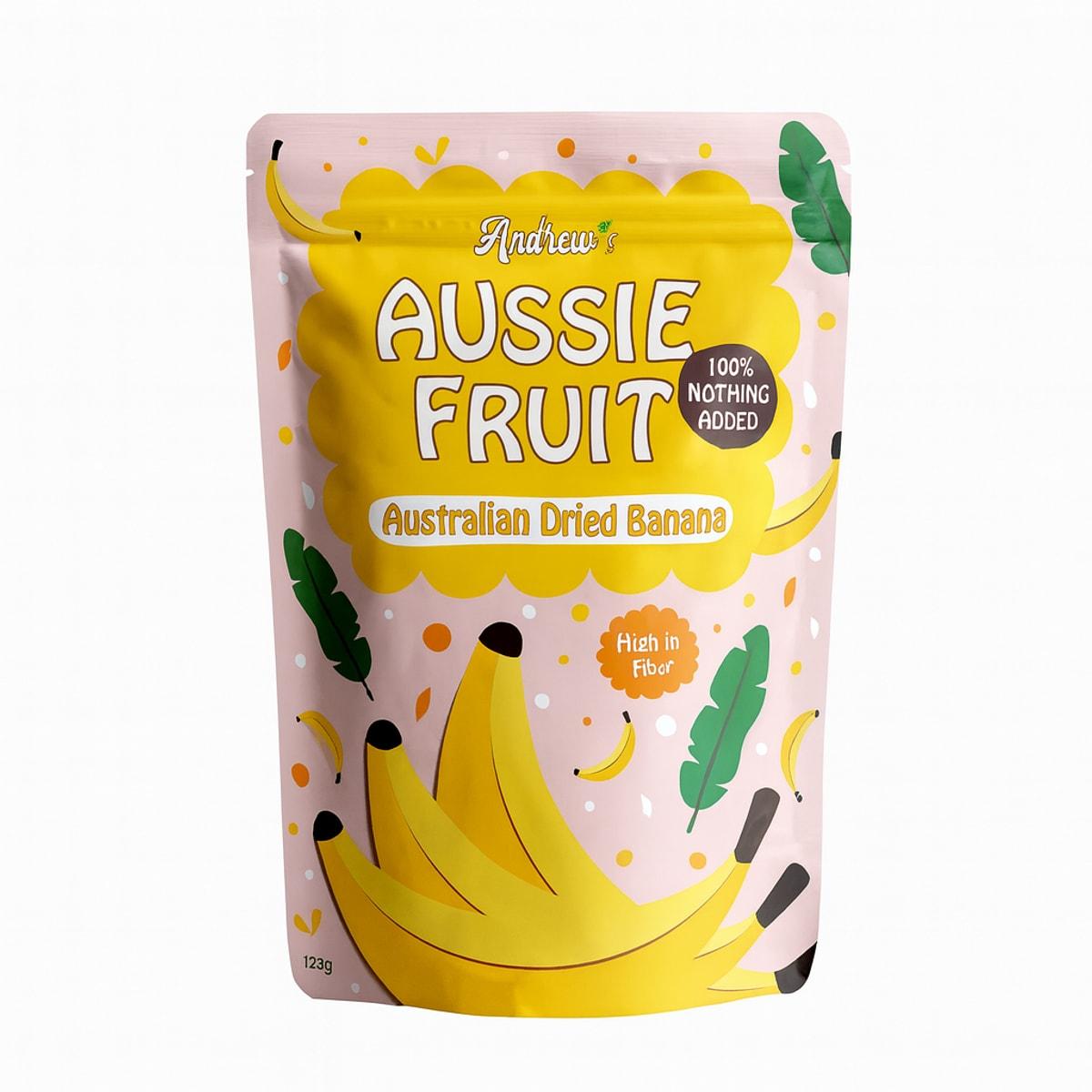 Andrew's Aussie Fruit Australian Dried Banana 125g