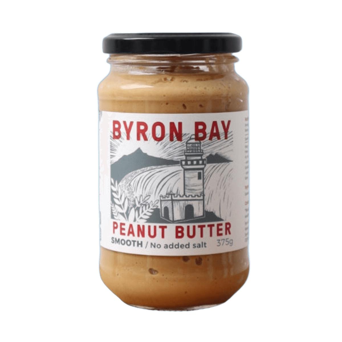 Byron Bay Smooth Peanut Butter with No Added Salt 375g