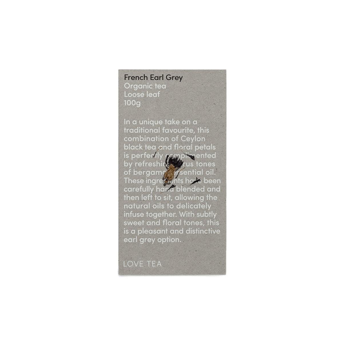 Love Tea Organic French Earl Grey Loose Leaf Tea