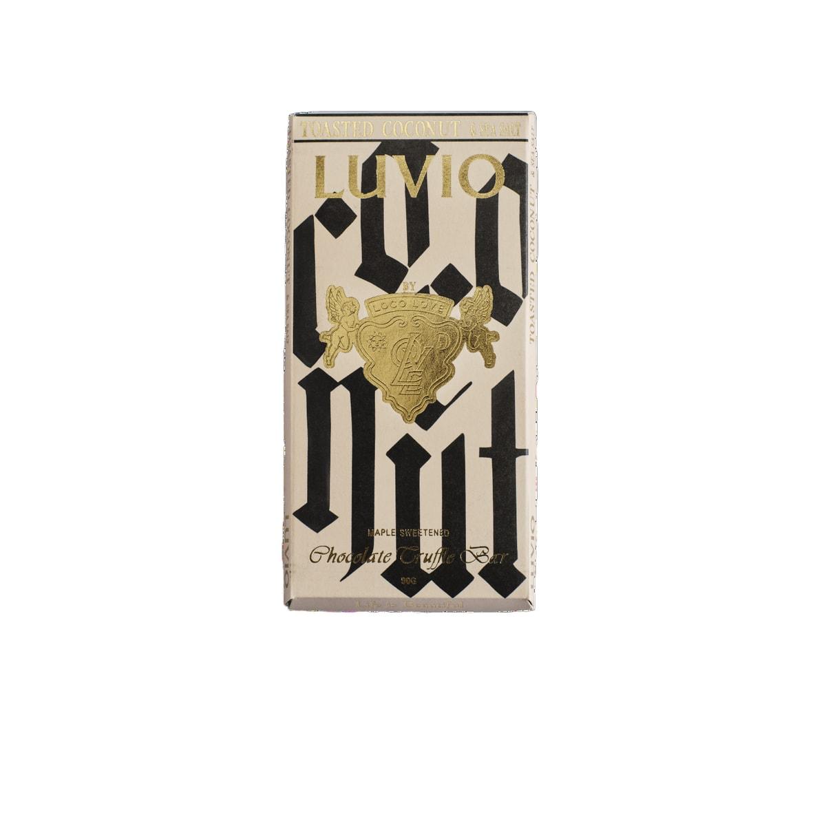 Loco Love Luvio Toasted Coconut & Sea Salt Chocolate Block 90g