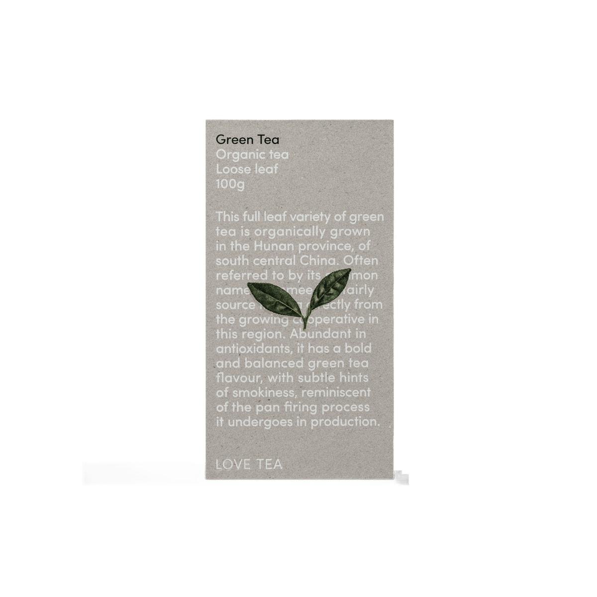 Love Tea Organic Green Tea Loose Leaf 100g