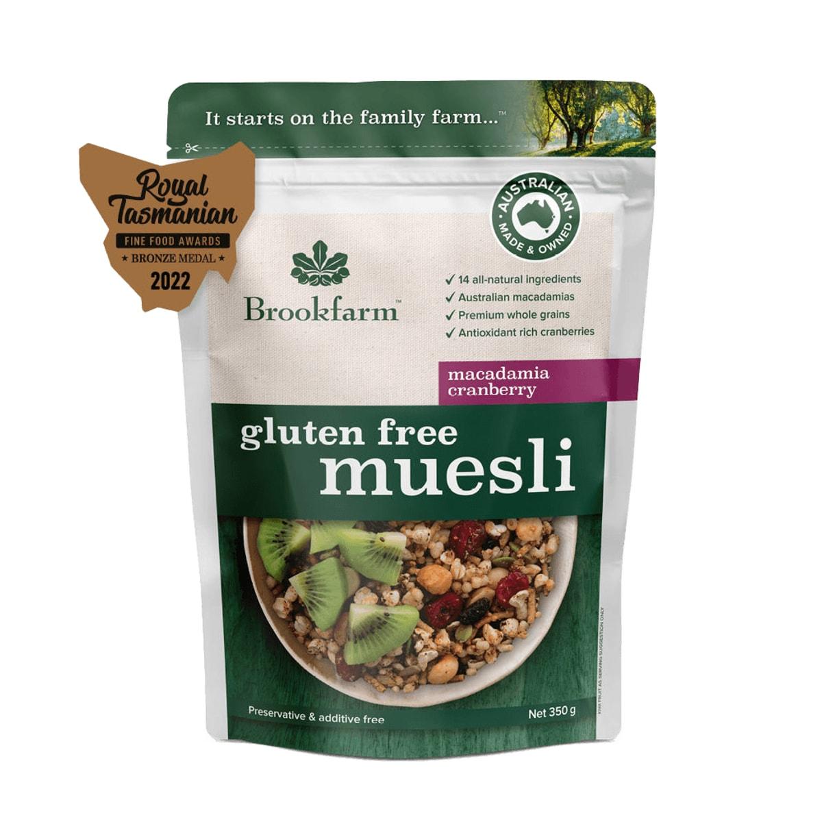 Brookfarm Gluten Free Muesli Macadamia Cranberry