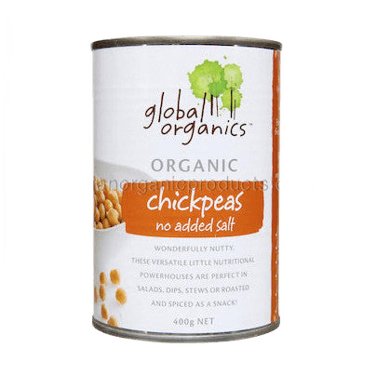 Global Organics Chickpeas No Added Salt 400g