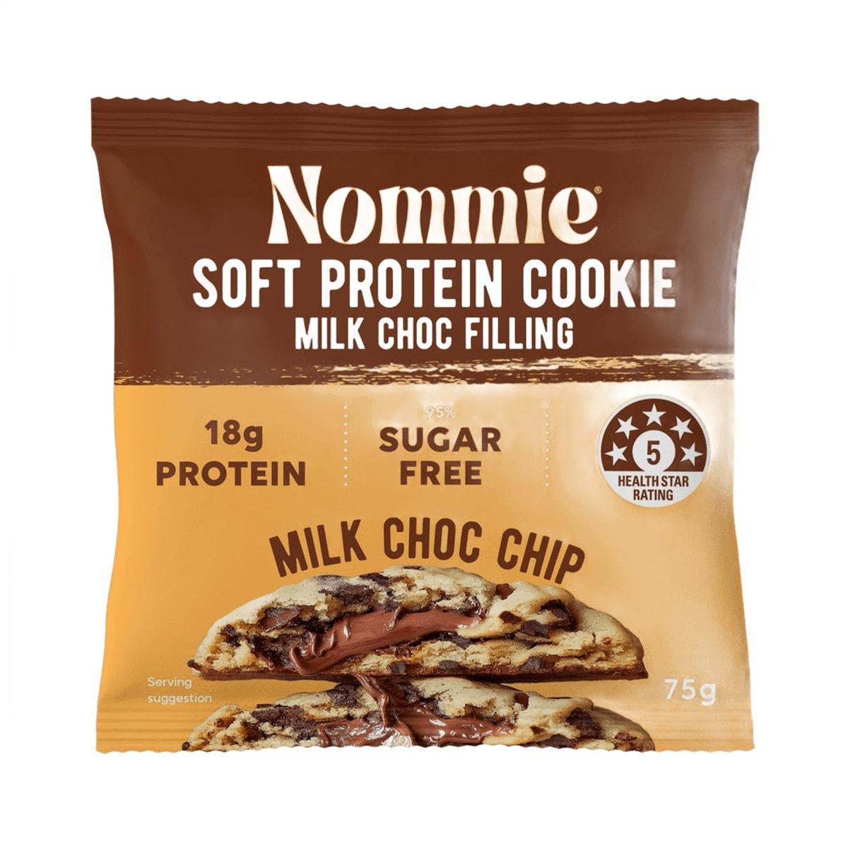 Nommie Soft Protein Cookie Milk Choc Chip 75g